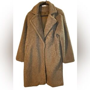 Shop Talulah Women’s Medium Brown Teddy Coat